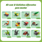 Blocos de Montar 12 Animais Diferentes