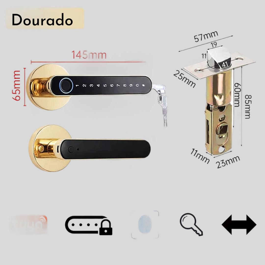 Fechadura Inteligente Bluetooth Multifunções